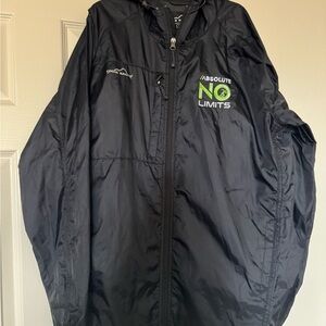 Eddie Bauer Packable Wind Jacket with “No Limits" logo Men’s Size Large
